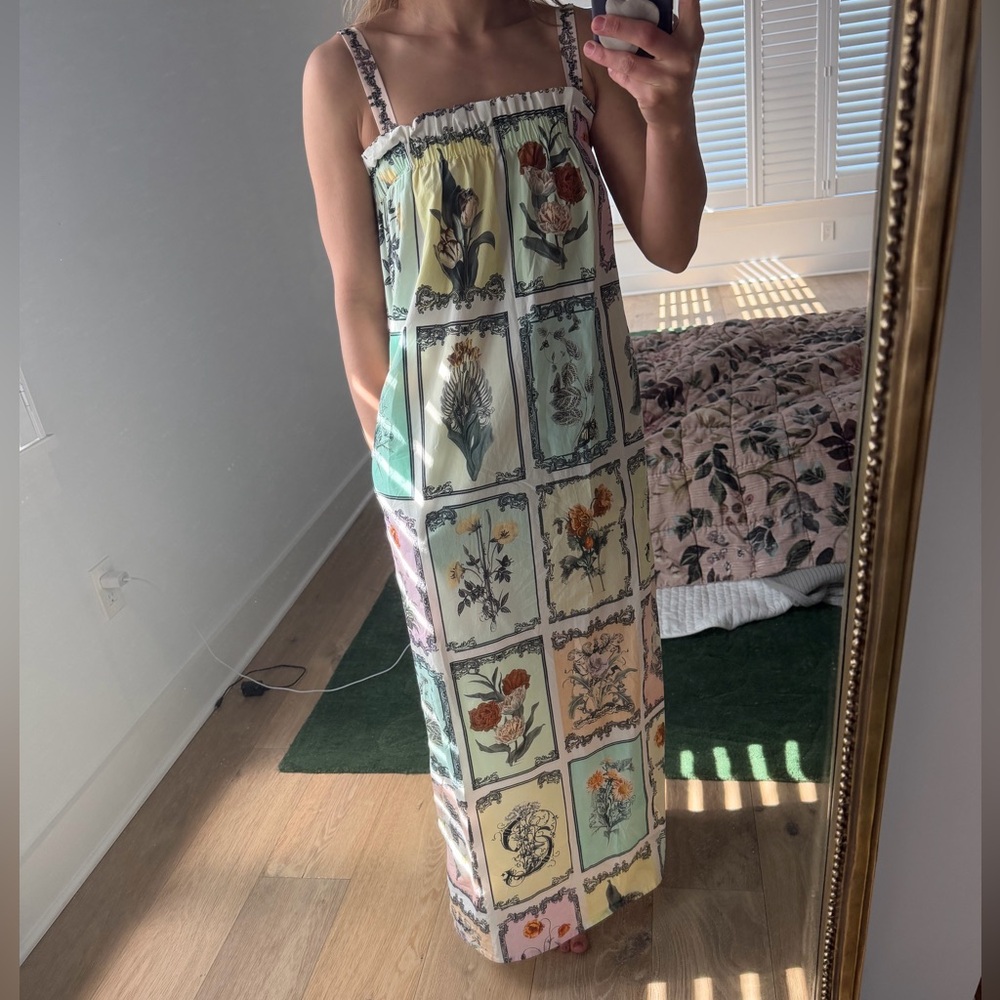 Camilla Wide Strap Sundress Long Live Letterpress